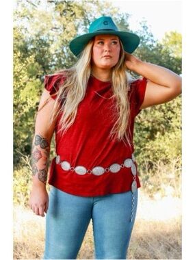 BRAND NEW WITH TAGS Clear Rhinestone Oval Concho Belt Plus Size